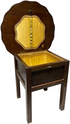 A Mid-20th Century Morco Oak Sewing Table, No Shipping. H - 85cm