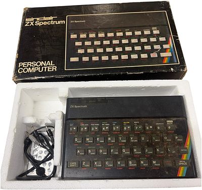 Sinclair ZX Spectrum Personal Computer with Original Box and Accessories (untested)
