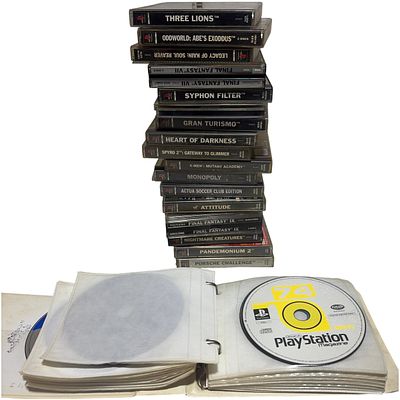 A Collection of 16 Sony PlayStation PS1 PAL Video Games etc (untested)