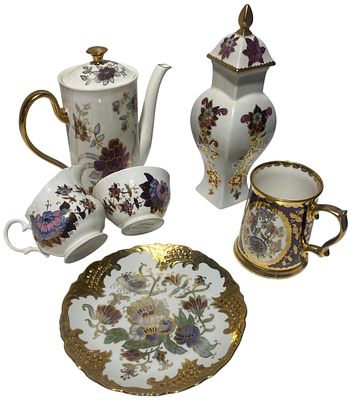 A Set of Nancy Overend Cobbydale Studio Porcelain Tableware. No shipping.