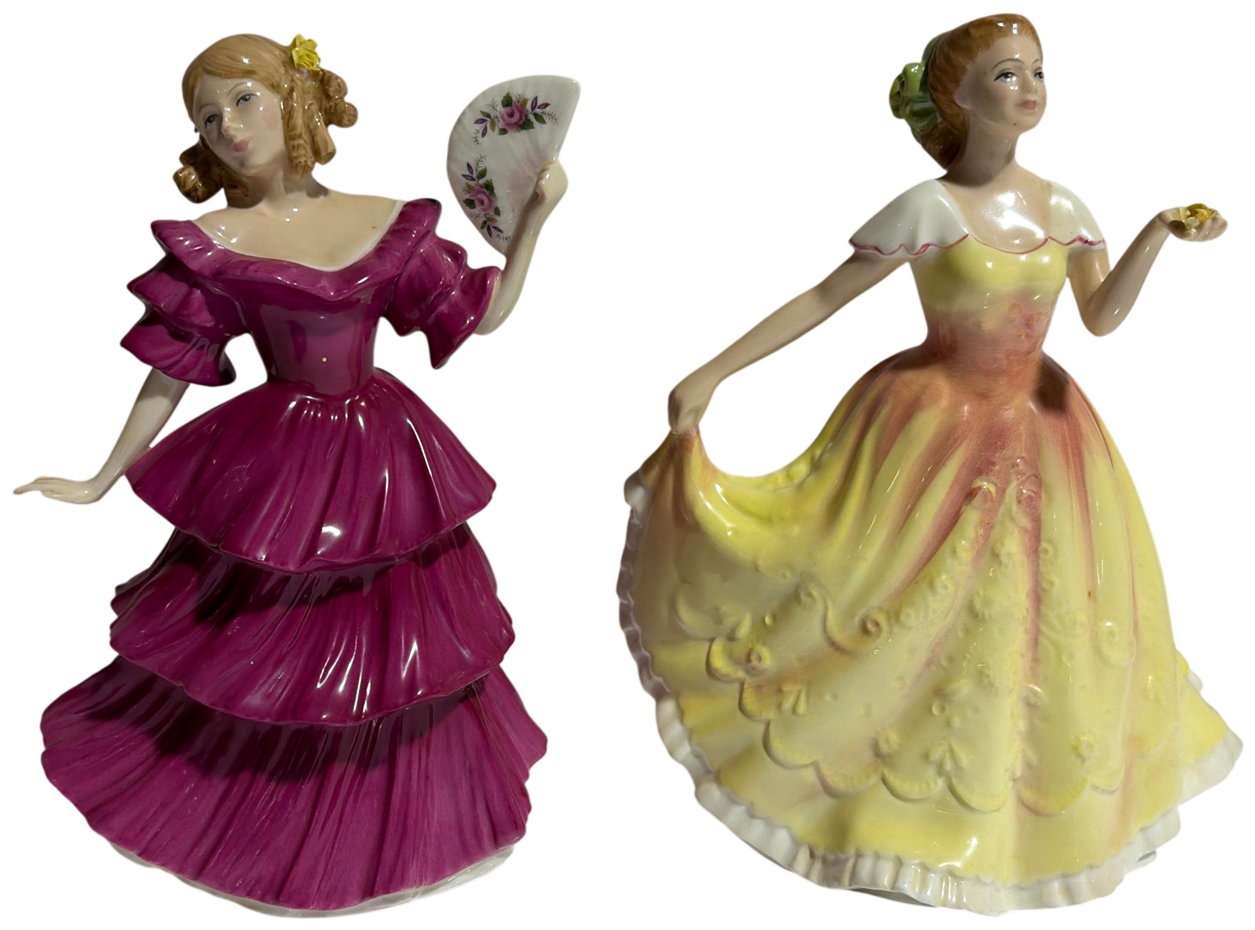 Two Royal Doulton Porcelain Figurines Jennifer 1994 and Deborah 1995