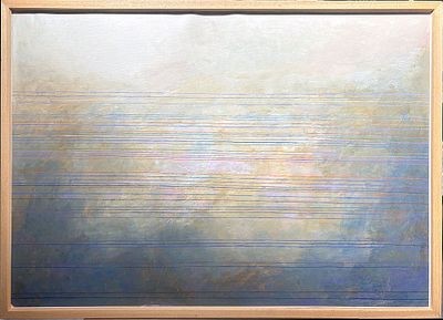 Вулох Игорь Александрович (1938-2012) - Параллели. 1979 г. Бумага, темпера. 50 х 70 см. ВЫСТАВКИ : 