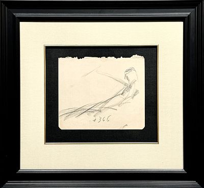 Зверев Анатолий Тимофеевич (1931-1996) - Импровизация. 1966 г. Бумага, графитный карандаш. 17,5 х 