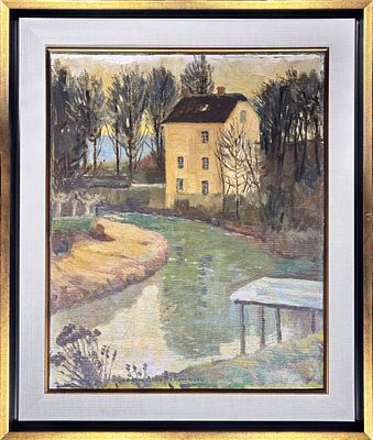 Альтман Александр (1885-1950) - Осенний пейзаж. Пер. треть XX в. Холст, масло. 116 х 90 см . ЭКСПЕ 