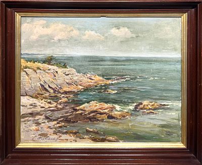 Вещилов Константин Александрович (1878-1945) - Каменистый берег моря. Холст, масло. 55 х 70 см. Вещ 