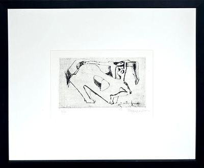 Неизвестный Эрнст Иосифович (1925-2016) - Из цикла «Кентавр». Тираж 3/10. Бумага, офорт. 11,5 х 