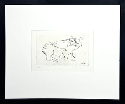 Неизвестный Эрнст Иосифович (1925-2016) - Из цикла «Кентавр». Тираж 4/10. Бумага, офорт. 11,5 х 19,5 см