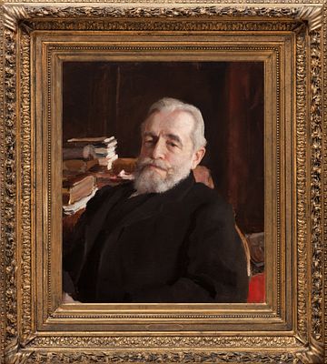 Серов Валентин Александрович (1865-1911) - Портрет Д.Г. Дервиза. 1895 г. Холст, масло. 64,5 х 53,5 см. 