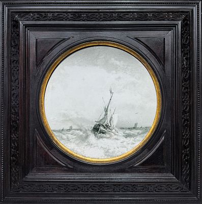 * Боголюбов Алексей Петрович (1824-1896) - Парусники в бурном море. Вт. пол. 1870-х - начало 