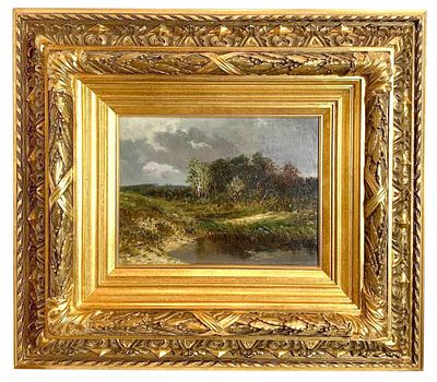 *Киселев Александр Александрович (1838-1911) - Пасмурный день. Не позднее 1889 г. Холст, масло. 23 