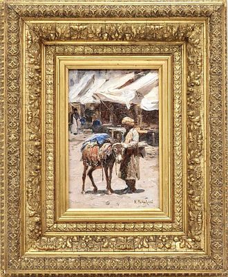 * Маковский Николай Егорович (1841-1886) - Восточный мотив. Торговец с осликом. 1870-e - 1880-e 