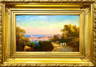 * Попов (Московский) Александр Павлович. (1835 - после 1889) - Приморский Пейзаж.
1860-1870-е гг. 