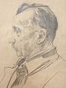 Виноградов Сергей Арсеньевич (1869-1938) - Портрет архитектора Кузнецова В.С. 1921 г. Бумага Изображение - 2