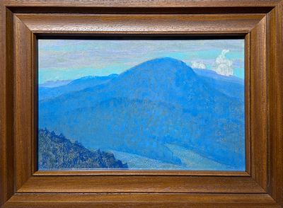 Смирнов-Русецкий Борис Алексеевич (1905-1993) - Закарпатье. Синева гор. 1965 г. Бумага, пастель. 