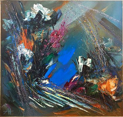 Никулин Андрей Валерьевич (1968 г.р.) - Врата во вселенную, или Цвет небес. 2012 г. Холст, масло. 