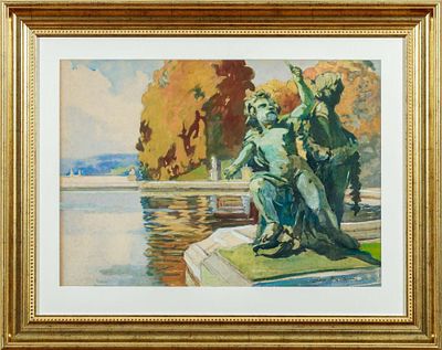 Бенуа Александр Николаевич (1870-1960) - Путти с зеркалом. Статуя Водного Партера в Версале. 