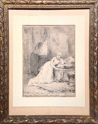 Харламов Алексей Алексеевич (1840-1925) - Изольда и Брангена на корабле. Иллюстрация к 1-му акту 