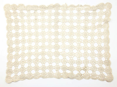 Кружевная салфетка. СССР, вторая половина 20 века. 
Ручная вязка крючком, нить 100 % х/б. 
