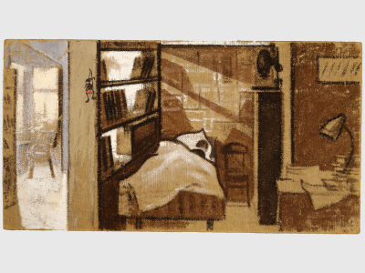 [Архив художника] Курзенков Л.С. Картина &laquo;Комната&raquo;, из серии работ &laquo;Воспоминания&raquo; (№1).