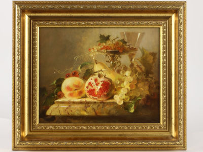 [Топ-лот! Стиль голландской живописи] Акопов С.Г. Картина &laquo;Натюрморт с гранатом&raquo;, 2001 г.