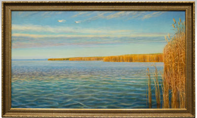 Лушников К (по подписи). Картина &laquo;На просторах Родины&raquo;, 2007 г. 
Холст, масло. Размер: 96 х 