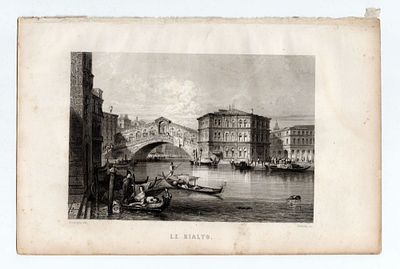 [ЕВРОПЕЙСКАЯ ГРАВЮРА XIX В.] Гравер Доэрти (по подписи) по рисунку Руарга А. Гравюра "Мост 