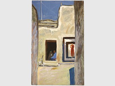 [Архив художника] Курзенков Л.С. Рисунок из серии &laquo;Восточные зарисовки&raquo;, 1970-е гг. 
Картин, 