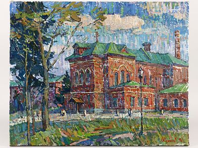 Чаянов В.С. Картина &laquo;Летний день&raquo;, 1994 г. 
На лицевой стороне работы в правом нижнем углу 