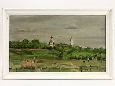 Багриновский Н.В. Картина &laquo;Утро в Коломенском&raquo;, 1999 г. 
На оборотной стороне холста 