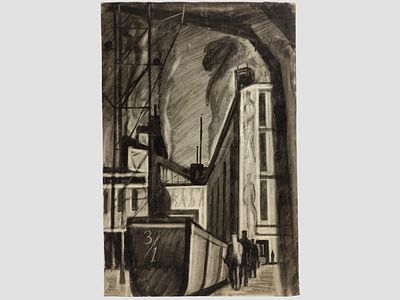 [Суровый стиль! Архив художника] Курзенков Л.С. Картина "С работы", 1960-е гг. 
На лицевой 