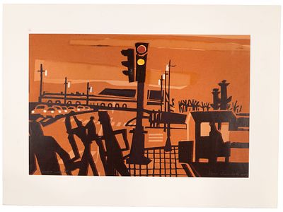 [Городские пейзажи Санкт-Петербурга!] Васильева Е. Литография &laquo;Странные люди&raquo;, 2009 г. 
На 