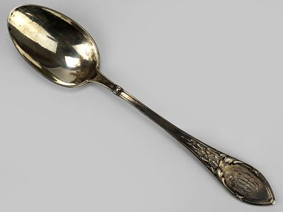 Десертная ложка. Клингерт Густав Густавович, Российская Империя, Москва, начало XX века. 