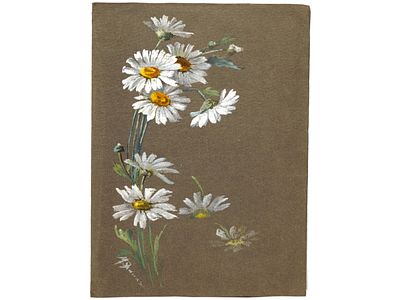 "Ромашки". Присутствует подпись М. Эр.... . неразборчиво. XlX век. Российская 