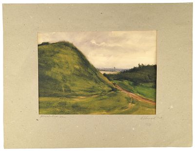 Евтихиев А.В. "Михайловское. Утром". СССР, 1967 год. 
Бумага, акварель. 
ЕВТИХИЕВ Александр 