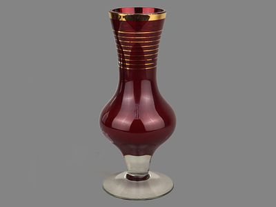 [Стиль - Брюссель/ (Expo 58)] Ваза для цветов. Чехословакия, Богемия, 1960 — 1980 гг. 