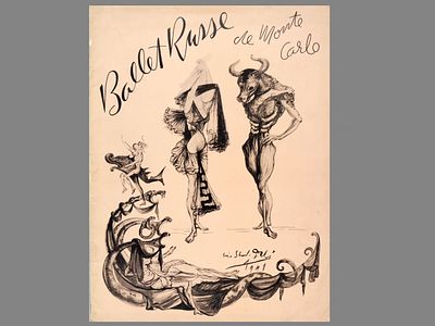 [Обложка Сальвадора Дали!] Гурок С. Русский балет Монте-Карло. Сезон 1941–1942. Нью-Йорк: Hurok 