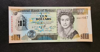 בליז - BELIZE- פיק 59, משנת 1996, 10 דולר. UNC.