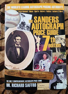 קטלוג מחירים לחותמות אנשי שם. AUTOGRAPH PRICE GUIDE.
מצב טוב מאוד, 560ע"מ,
