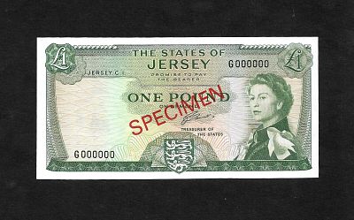 ג'רזי- JERSEY, פיק 8, עריך של 1 פאונד, 1963. UNC.