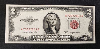 ארה"ב- USA, שטר 2 דולר, 1953, UNC.