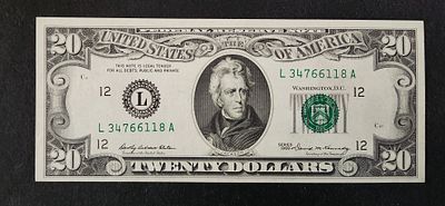 ארה"ב- USA, שטר 20 דולר, 1969, XF.