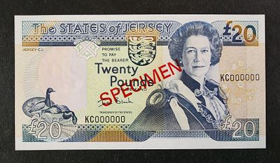 ג'רזי- JERSEY- פיק 29, משנת 2000, 20 פאונד, UNC.