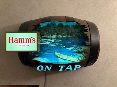 Hamm's On Tap Keg Sign