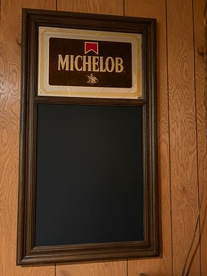 Michelob Menu Board-Glass is Cracked