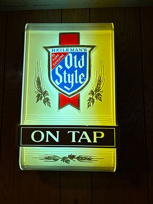Heileman on Tap Lighted Sing. Heileman on Tap Lighted Sign