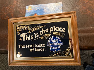 Pabst Blue Ribbon Picture. Pabst Blue Ribbon Lighted Sign