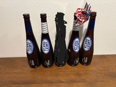 4)Coors Light 500 Homerun Bottles. 4) Coors Light 500 Homerun Bottles