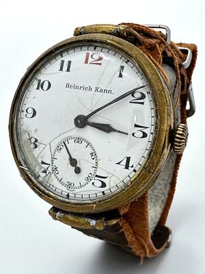 Longines Heinrich Kann - שעון מעניין ונדיר מאוד תוצרת לונג'ין מתחילת המאה ה20. המארז יוצר ע"י 