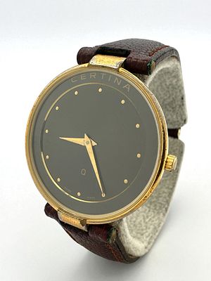 שעון שווייצרי יוניסקס תוצרת סרטינה Certina. מנגנון קוורץ במצב עבודה (זקוק לסוללה). מארז מקורי. ק 