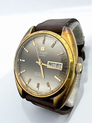 שעון שווייצרי לגבר תוצרת טיסו Tissot Seastar, מנגנון אוטומטי במצב עבודה תקין. קייס אחורי לא 